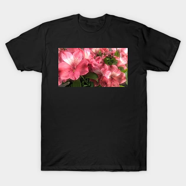 Pretty Pink Flowers T-Shirt by PandLCreations